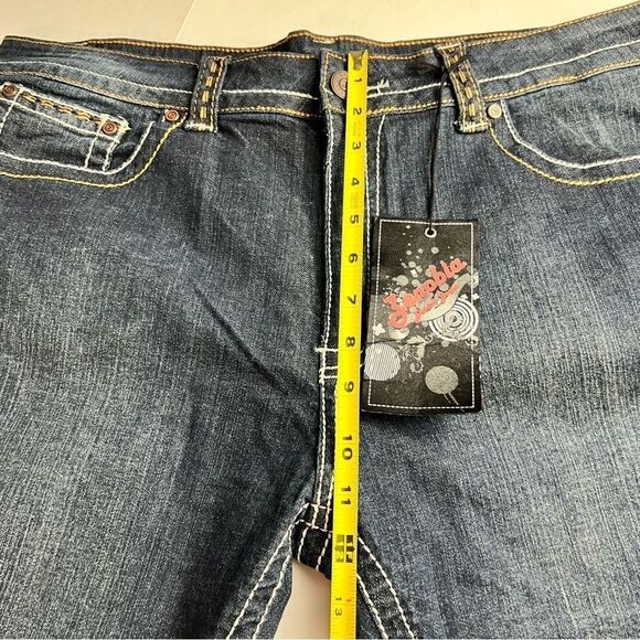 NWT Zenobia XXXL Denim Capri Pants 2% Spandex LA Designer - Picture 8 of 11